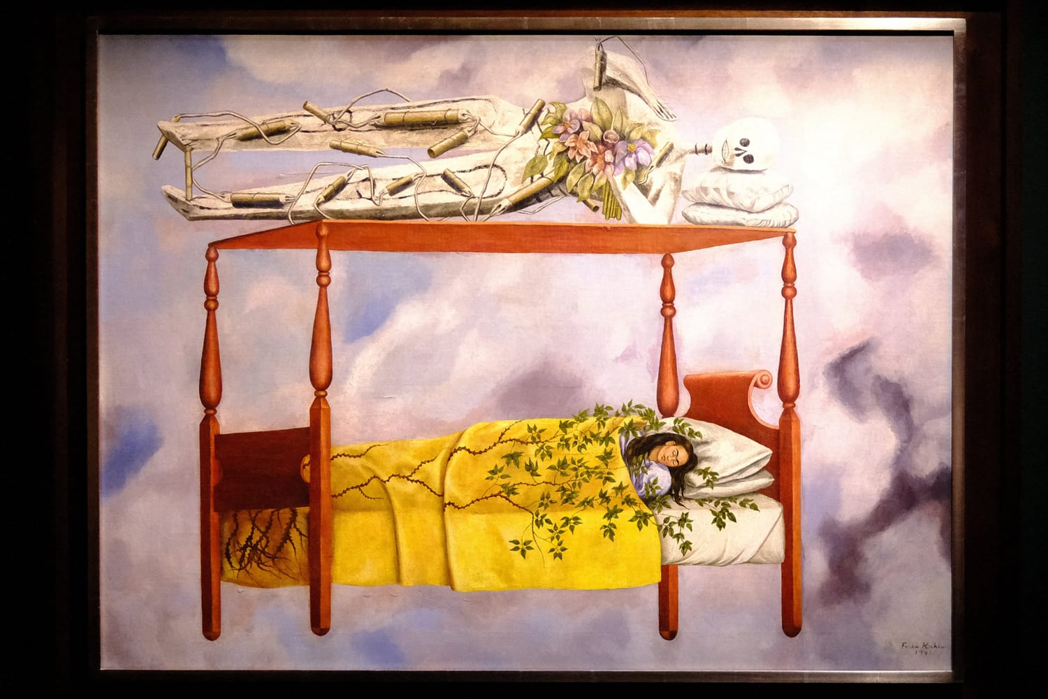 Pure Country Weavers Frida Kahlo Überwurf – Gewebte Baumwolldecke Mit Dornen & Rosen, 72 X 54 Cm