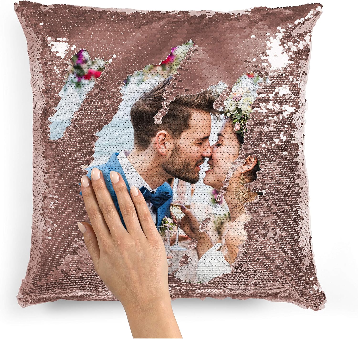 {swl_reco_title_1 ? swl_reco_title_1 : 'Personalized Favors Custom Photo Sequin Pillow Case}