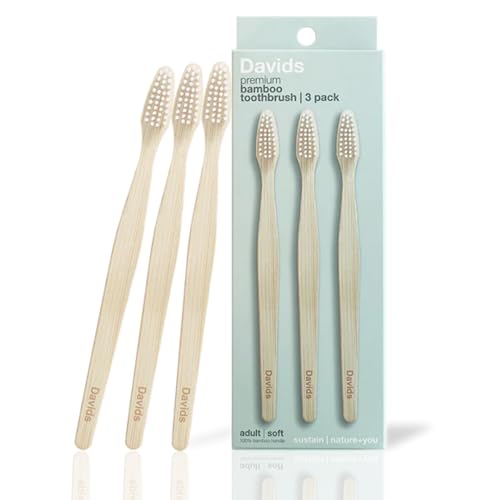 Davids Premium Bamboo Soft Bristle Toothbrush