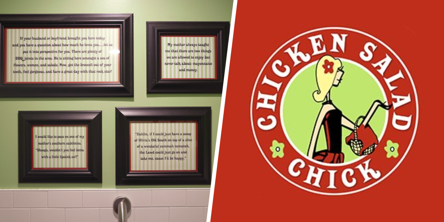 What's the Deal With the Signs in the Chicken Salad Chick Bathrooms?