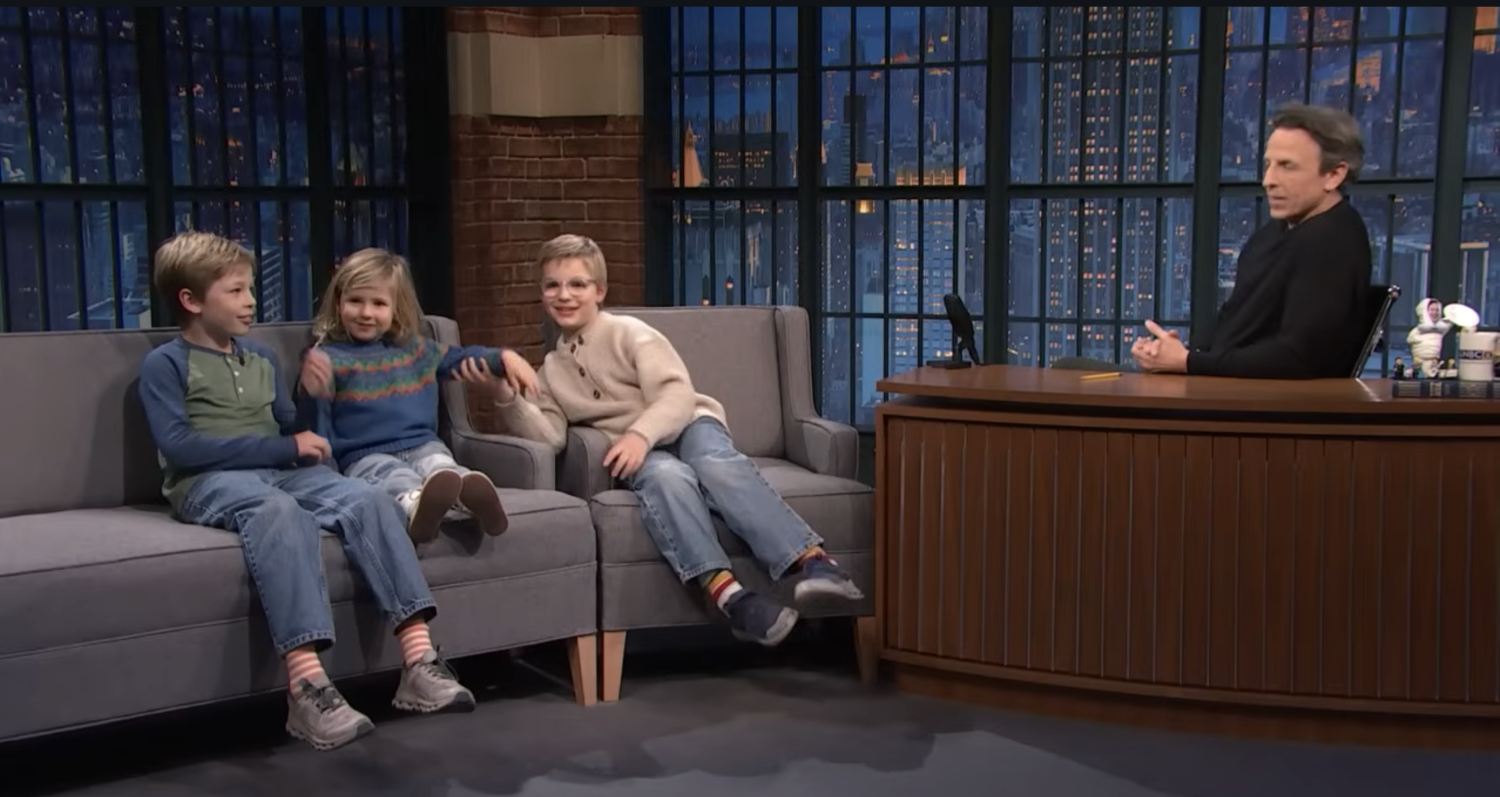 Seth Meyers Interviews 3 of His Most Special Guests Yet — His Kids