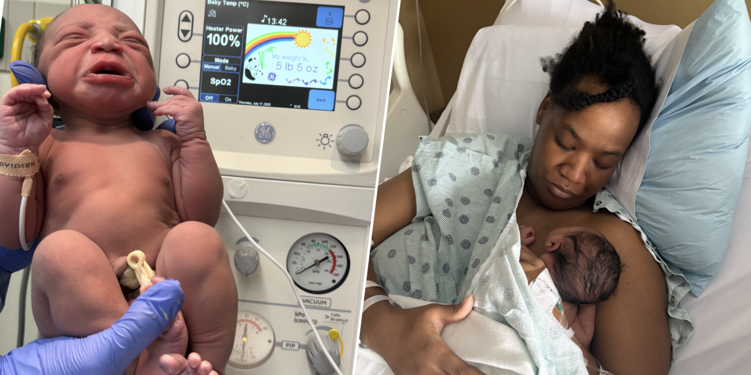 Mom Unaware She Was Pregnant Delivers Baby — and Gives Him the Perfect Name