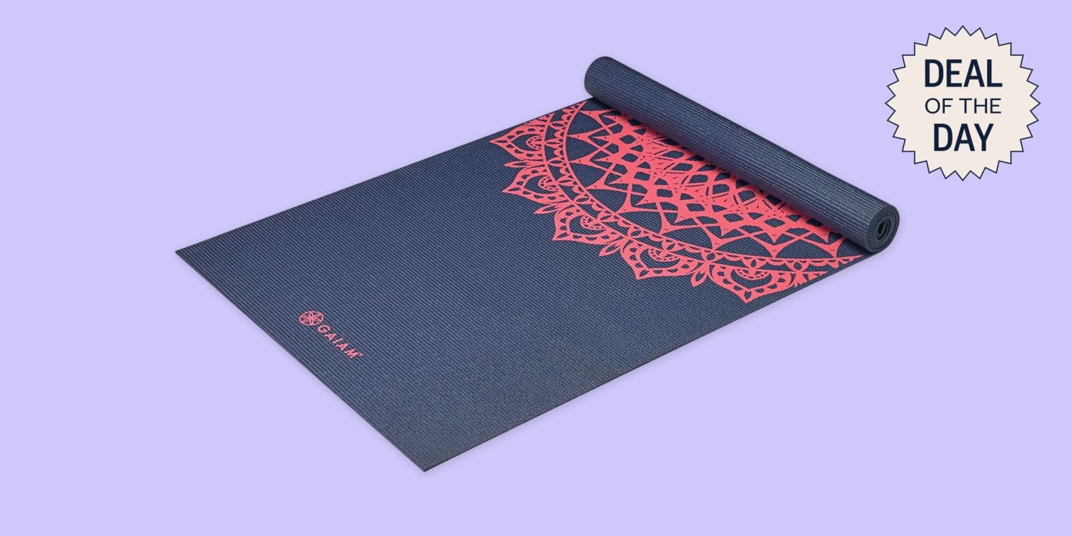 Tappetino Asciugamano In Microfibra Gaiam Per Yoga Caldo – 24''x68'', Super Assorbente, Satinato, Anti-Scivolo, Per Sostituire Il Tappetino
