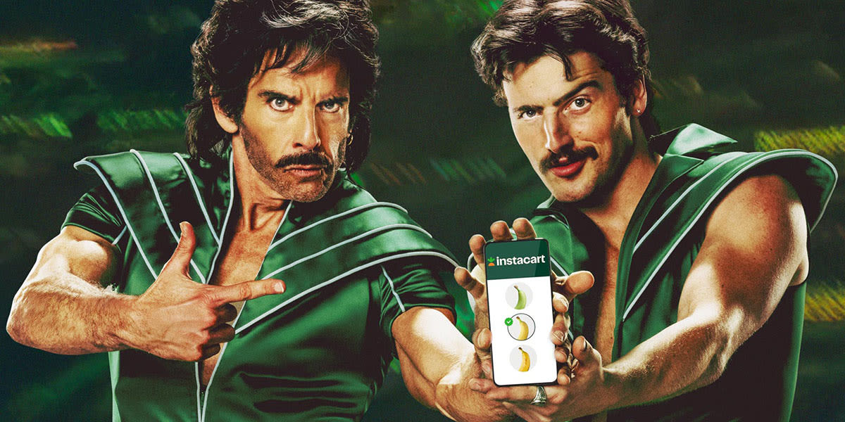 Ben Stiller and Benson Boone Are an Unlikely Duo in Instacart's Super Bowl Commercial