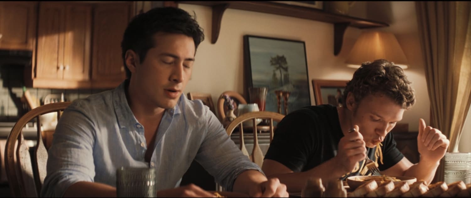 Connor Storrie Reveals Why He Seemed so Happy to Be Eating Pasta in That 'Heated Rivalry' Scene