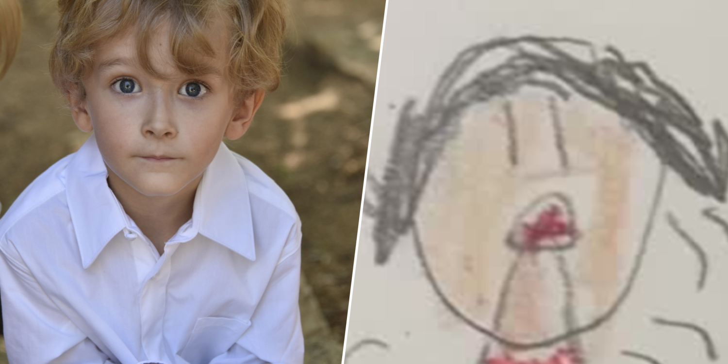 A 6-Year-Old Drew A Picture of His Mom With Anxiety. The Details Are Hilarious