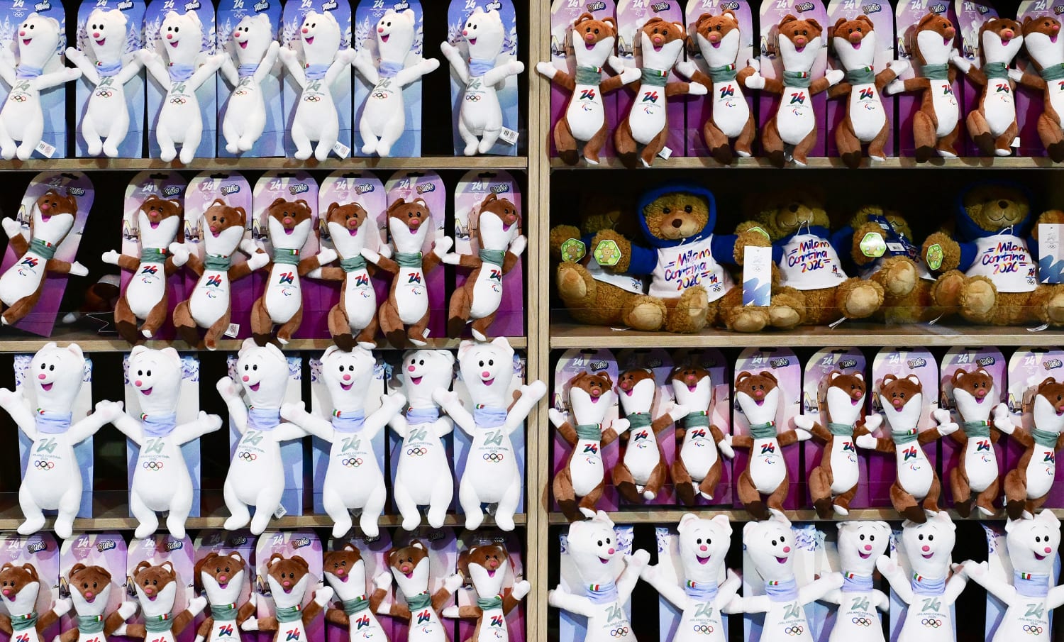 Tina and Milo, the mascots of the Olympics, have been hard to find