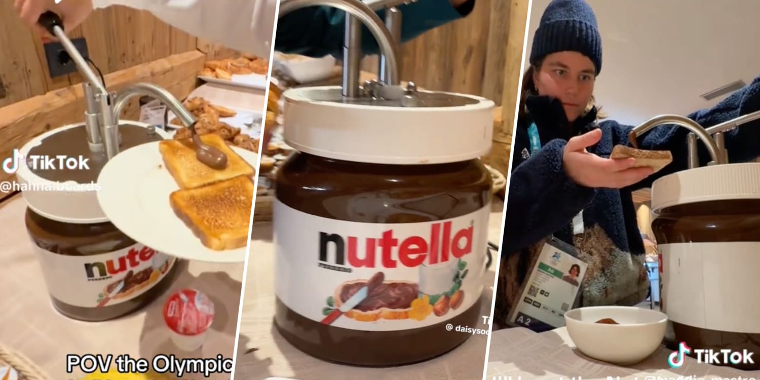 The Breakout Star of the Olympics Is the Giant Nutella Pump in the Dining Hall