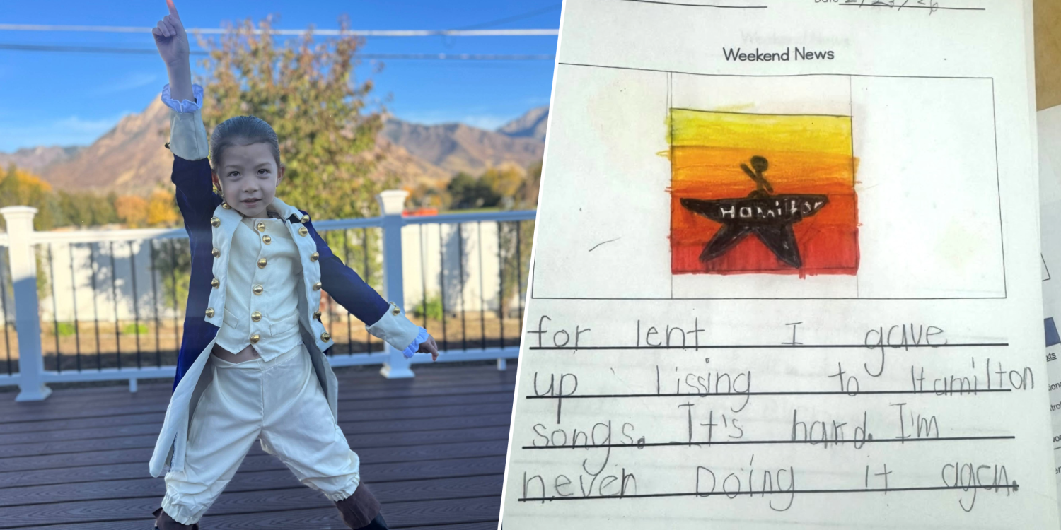 7-Year-Old on Giving up 'Hamilton' for Lent: 'I'm Never Doing It Again'