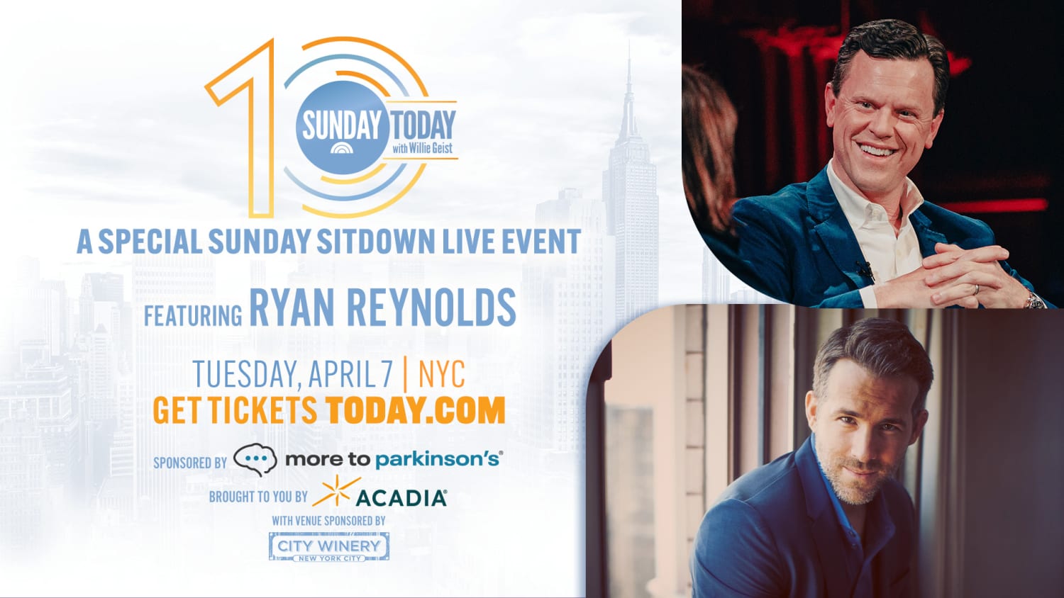 Sunday Sitdown LIVE with Willie Geist and Ryan Reynolds