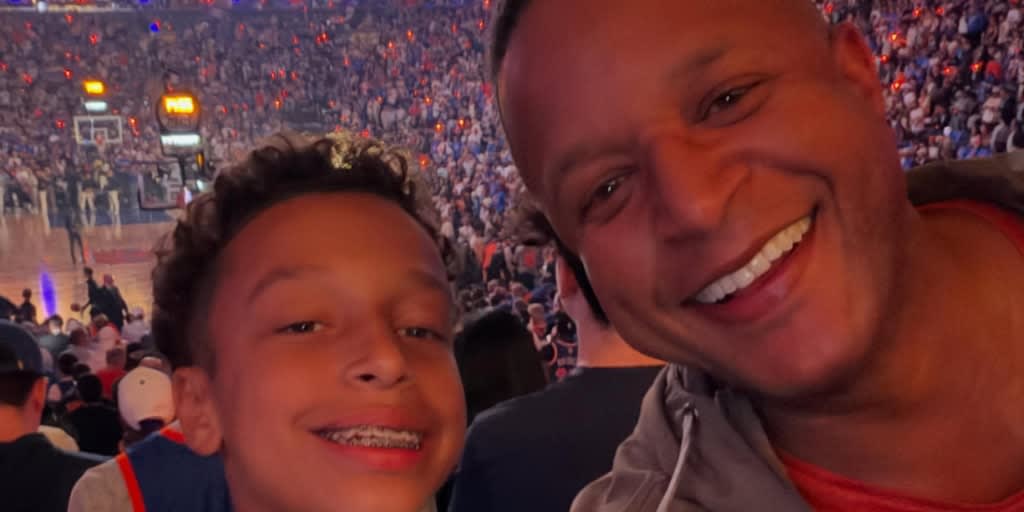 Craig Melvin Attends Knicks Historic Comeback With Son Delano, Shares Photos from ‘Core Memory’ Win