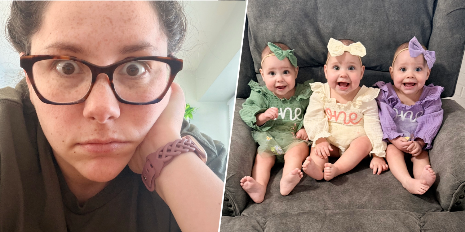 Mom Says 1 Word and All 3 of Her Triplets Instantly Burst Into Tears