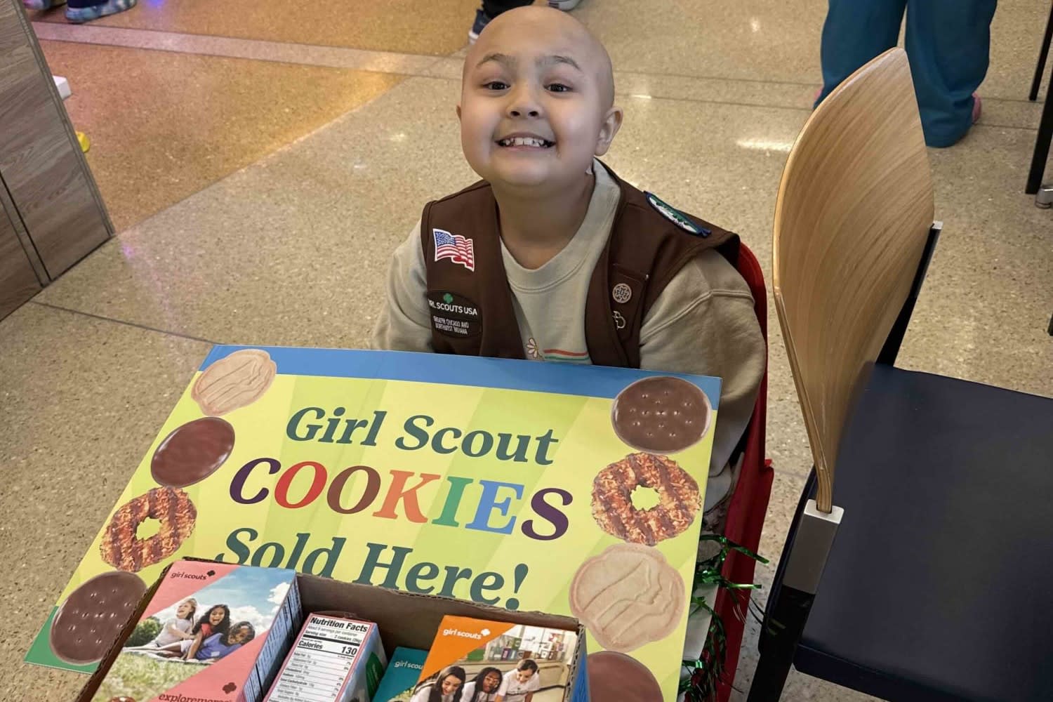 8-Year-Old Girl Scout With Leukemia Turned a Children’s Hospital Into Her Cookie Booth