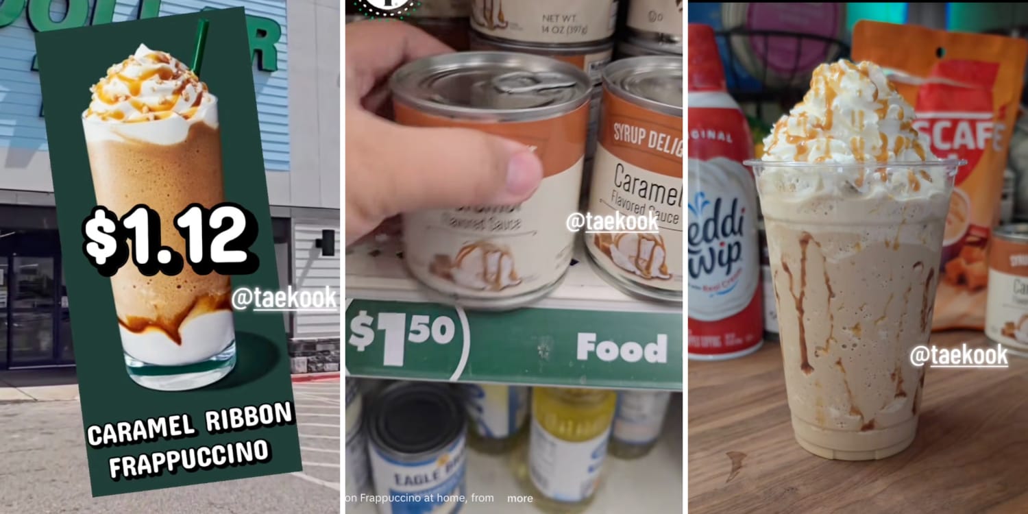 Creator Goes Viral for Showing How to Make Starbucks Drinks With Dollar Tree Ingredients