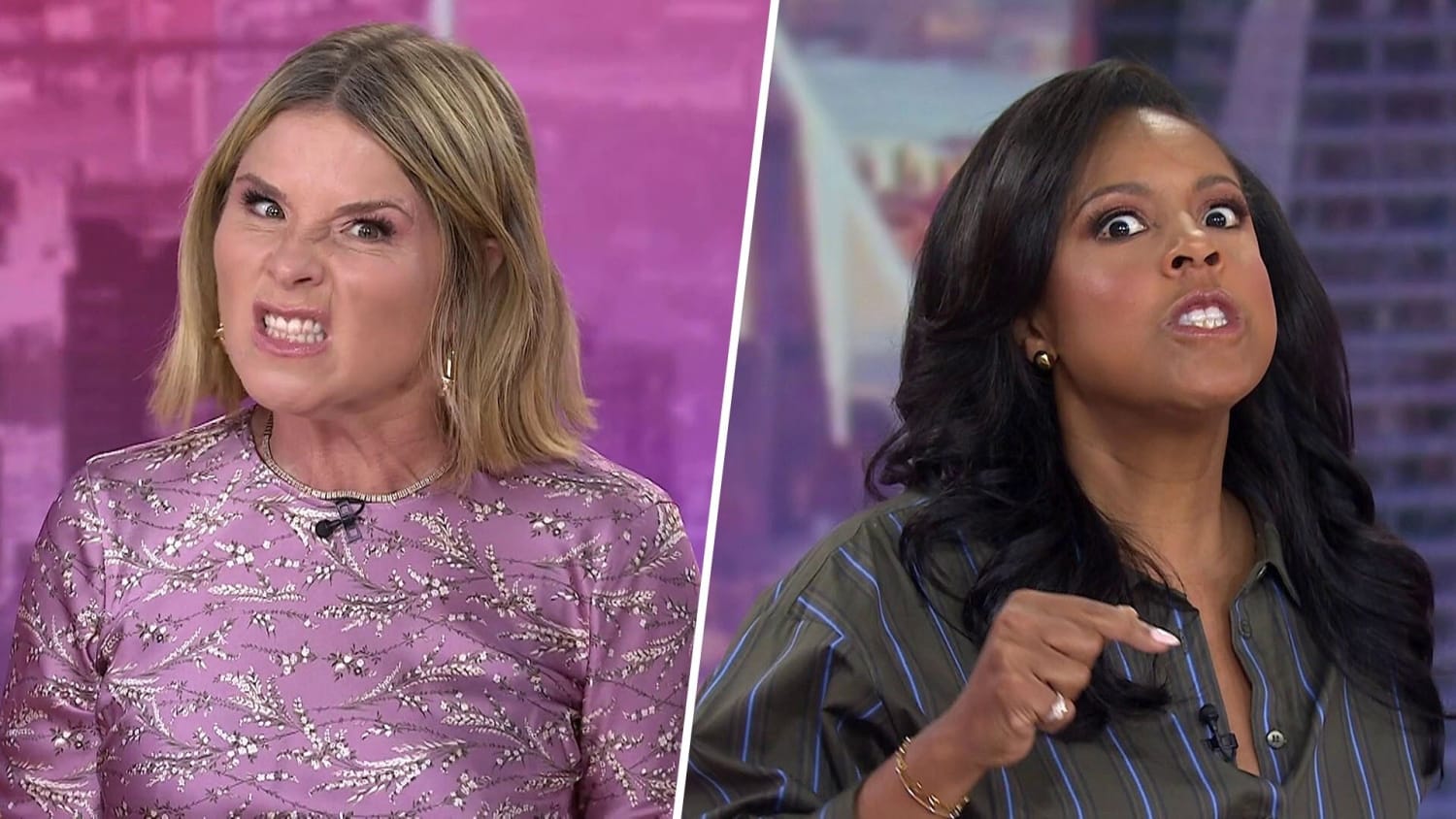Jenna Bush Hager and Sheinelle Jones Admit Mean Mom Faces Can’t Always Conquer Toddler Tantrums