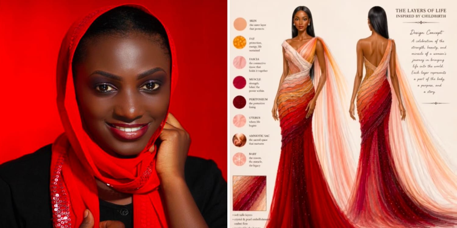 To Destigmatize C-Sections, a Designer Mom Created a Couture Gown
