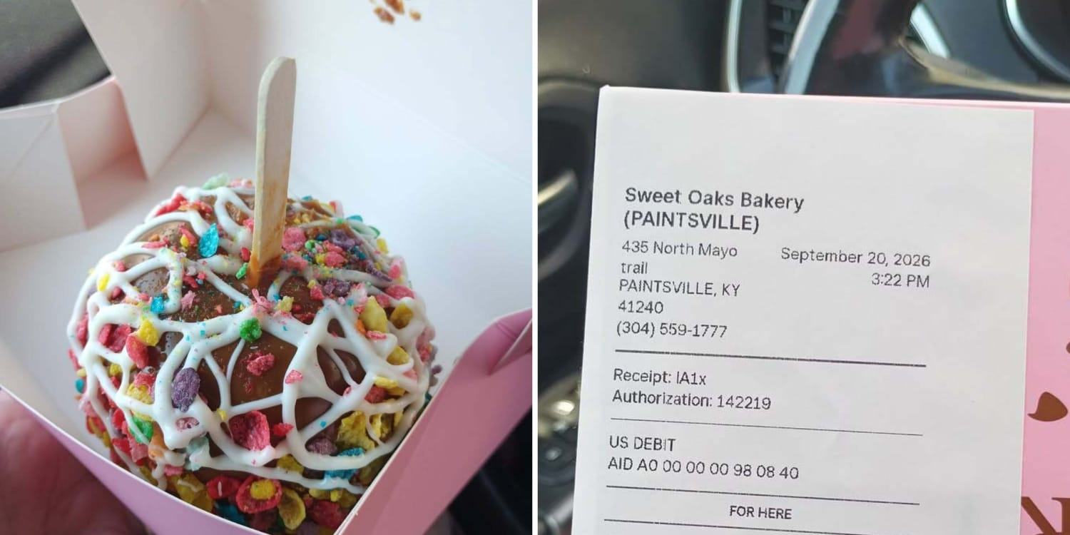Mom Thought a Caramel Apple Would Cost $7. Then She Saw the Receipt