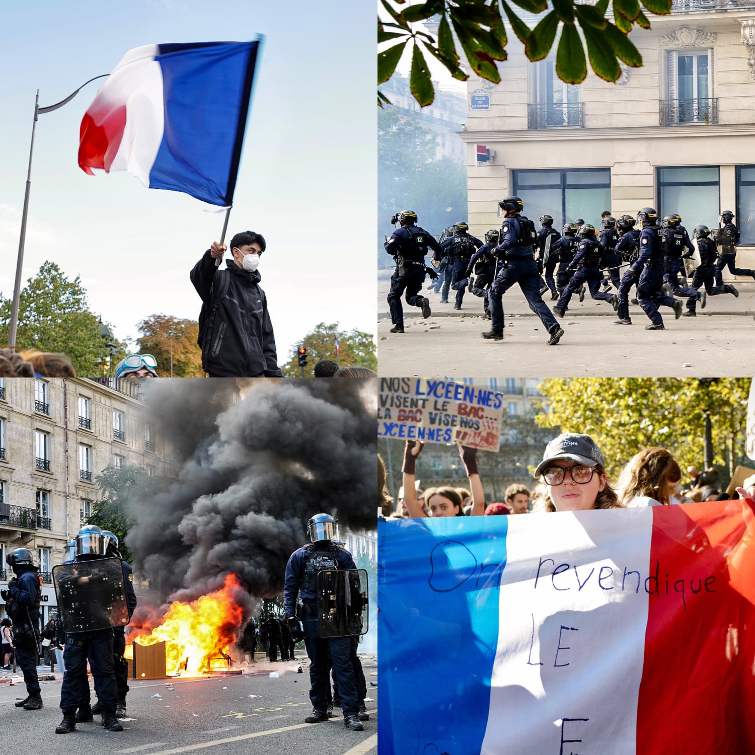 France shuts down nearly 900 schools as violent education protests escalate