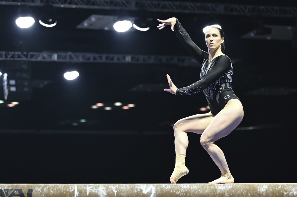 Gymnast Chellsie Memmel, mom of 2, comes out of retirement photo