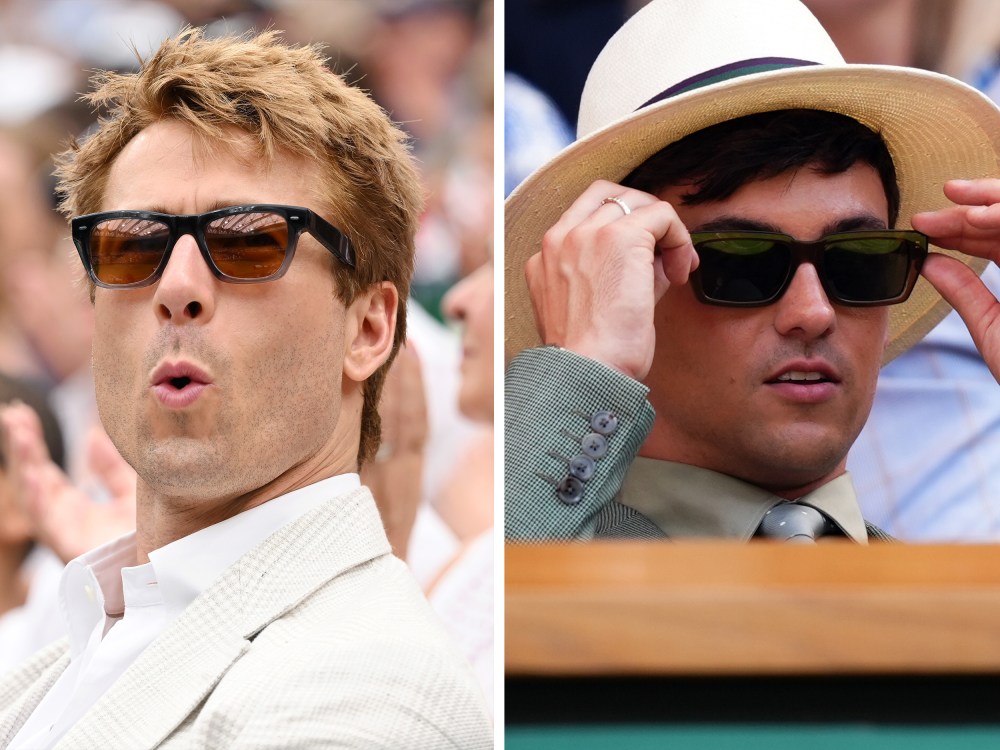 Glen Powell and Tom Daley.