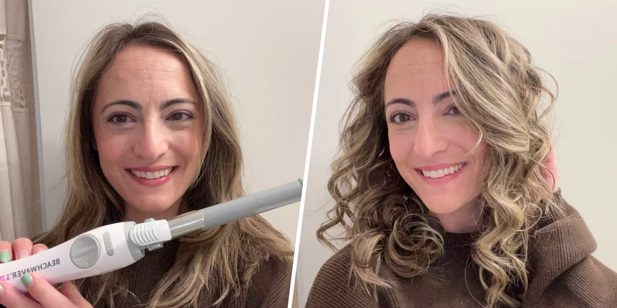 This Rotating Curling Iron Cut My Styling Time In Half — It Has Two Speed Settings And Is Easy To Use