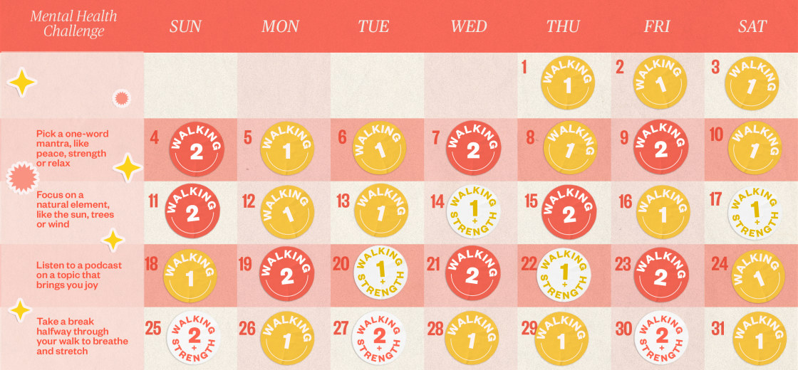 Image:Spending too much time on the couch? Try this simple 31-day walking plan