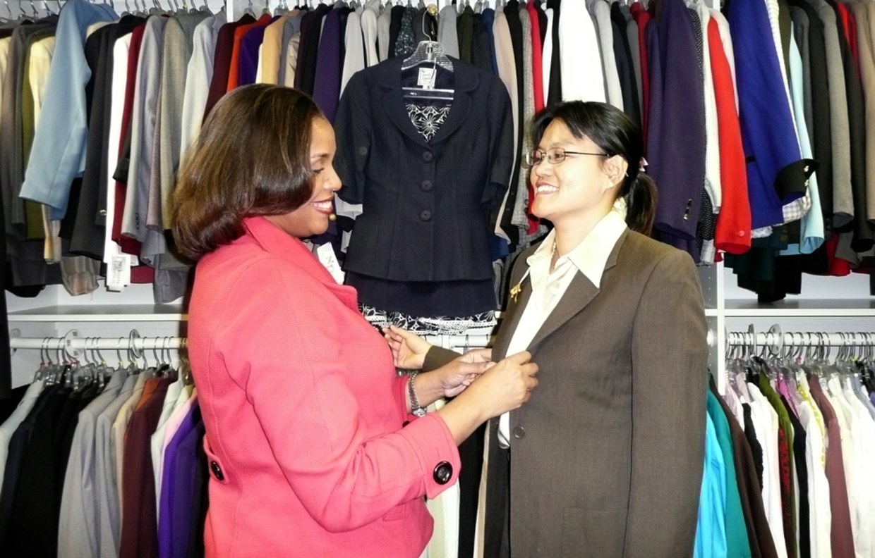 Charities help dress women for success