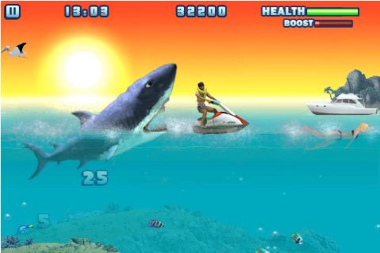Sharks attack the App Store! Run for your lives!, shark game