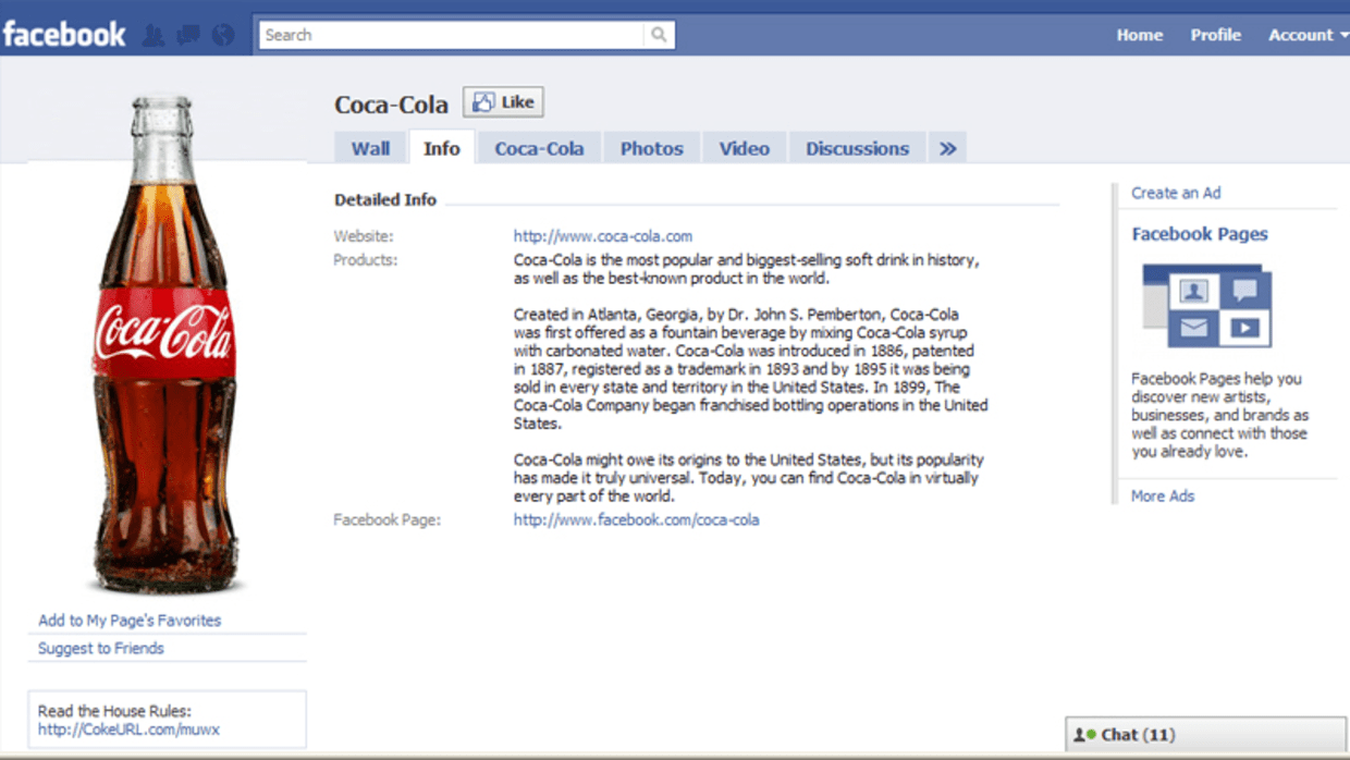 10 most popular brand pages on Facebook, image size:1240x698