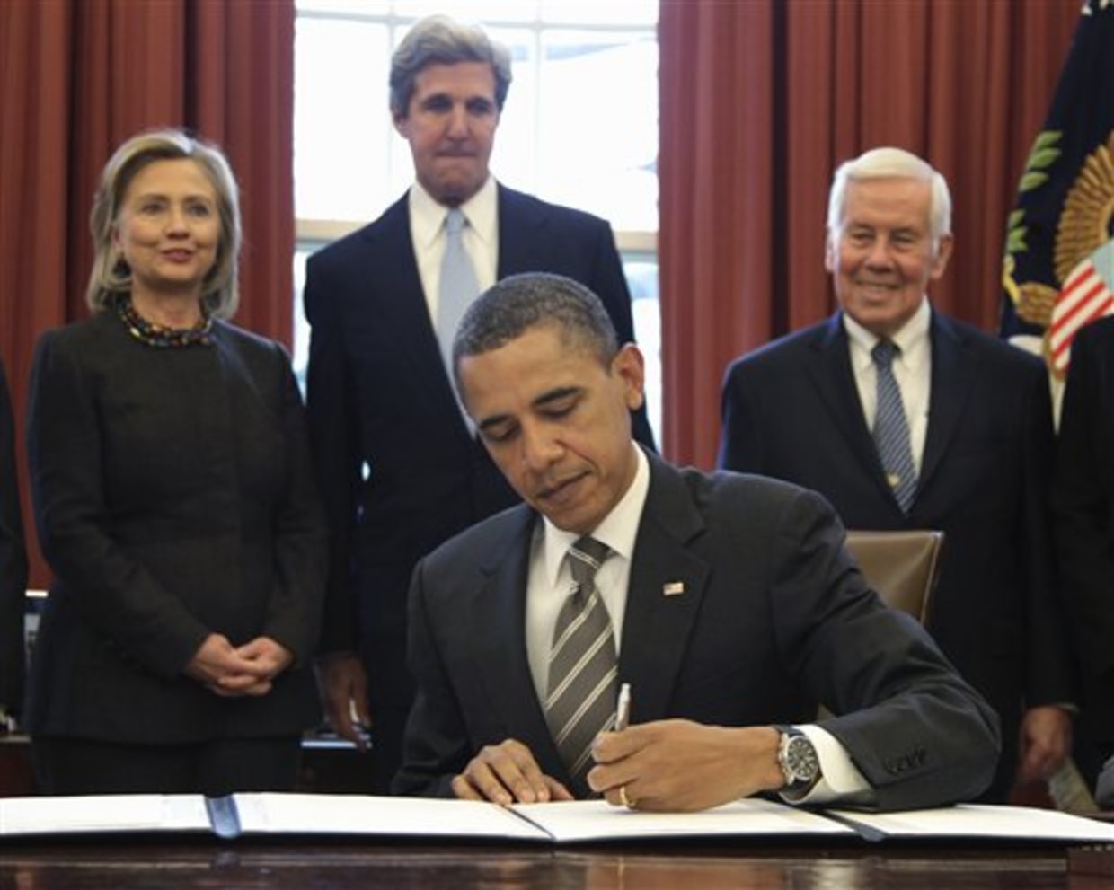 Barack Obama, Hillary Rodham Clinton, John Kerry, Richard Lugar
