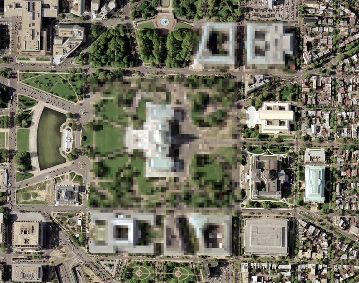 U.S. blurs aerial shots of Washington