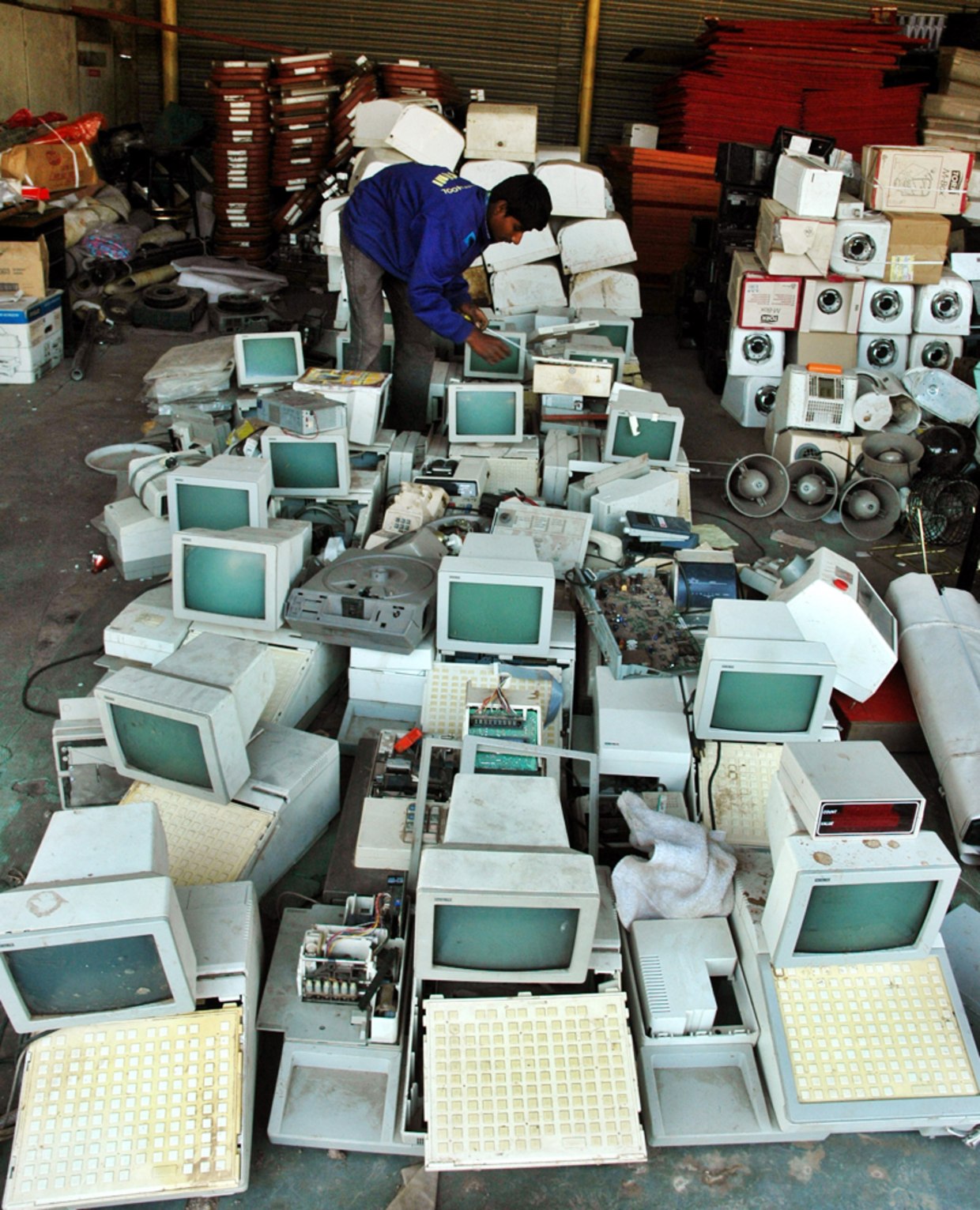 Ship Breaking Town Peddles Salvaged Parts