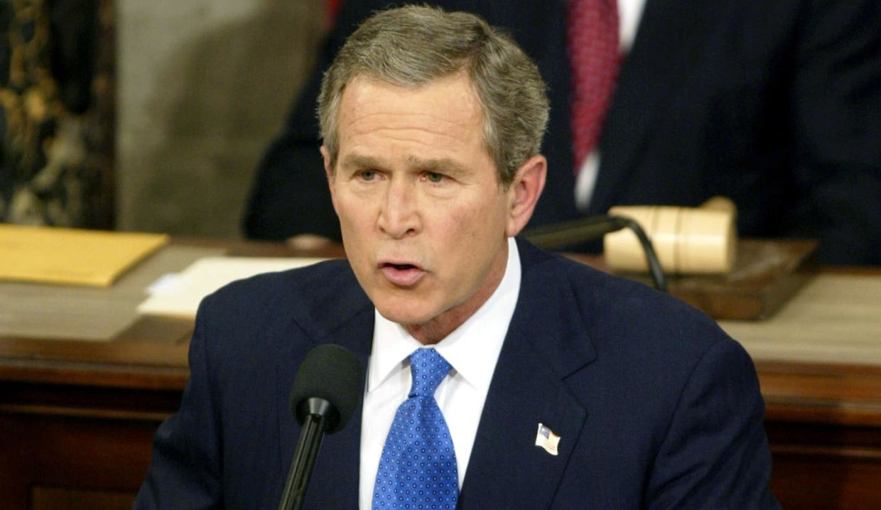 Image: PRESIDENT BUSH DELIVERS STATE OF THE UNION SPEECH.