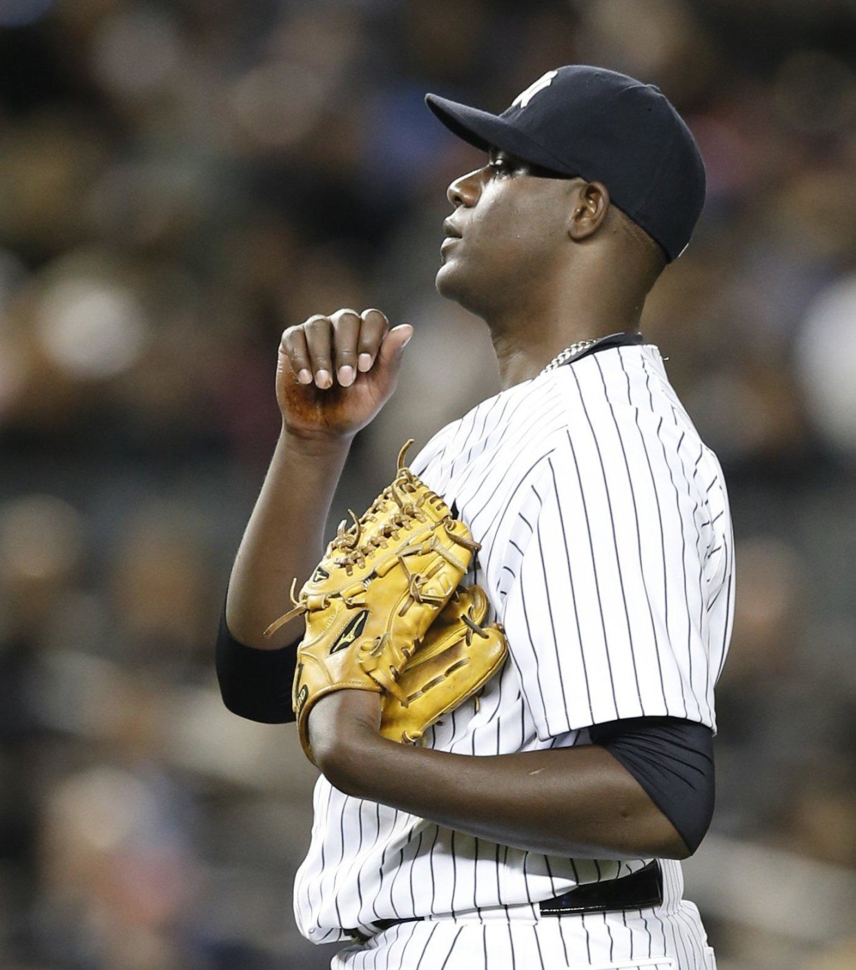 New york yankees starting pitcher michael pineda 35 hi-res stock