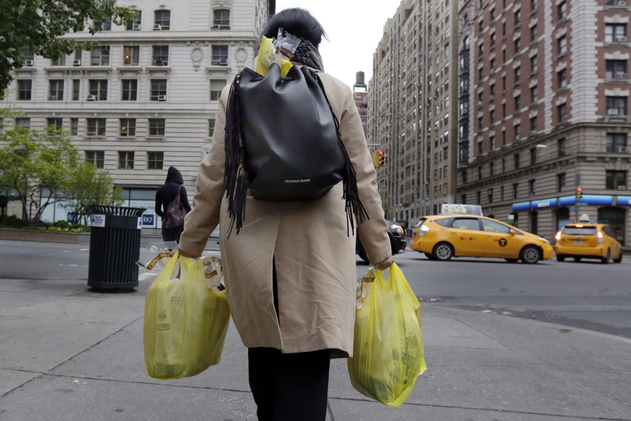 In New York's Chinatown, Nervous Support Ahead of Plastic Bag Fee
