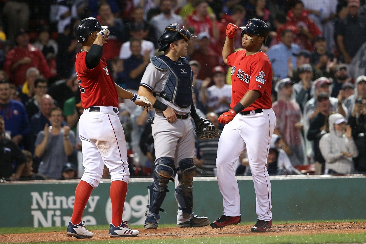 Rafael Devers #11 Toronto Blue Jays at Boston Red Sox August 24