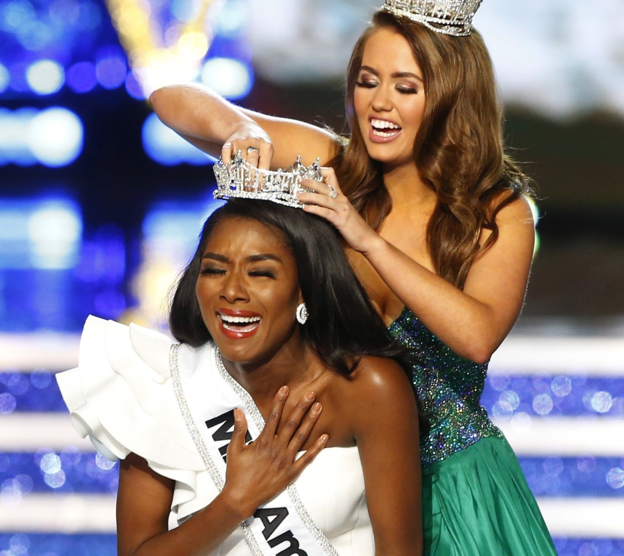 Miss New York wins Miss America in a new-look, swimsuit-free pageant