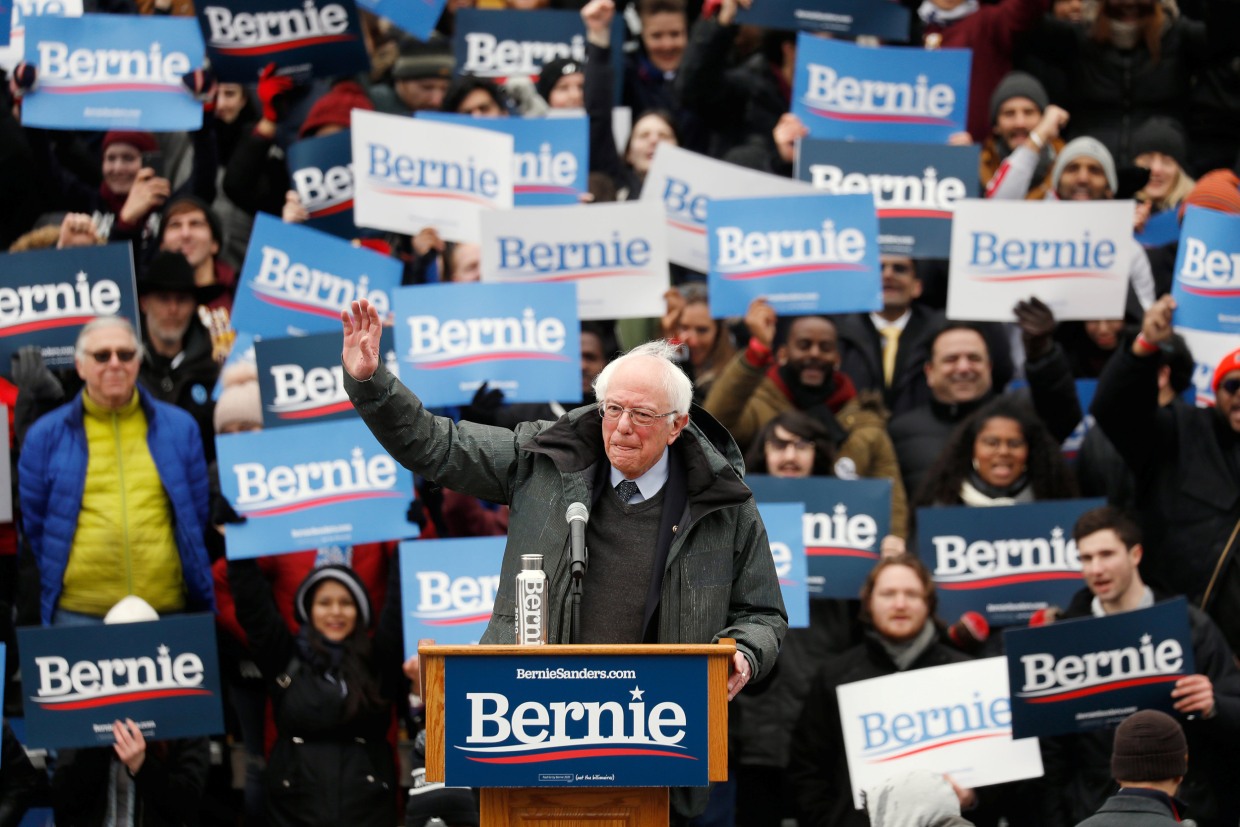 Bernie Sanders returns to New York roots, says he can defeat Trump