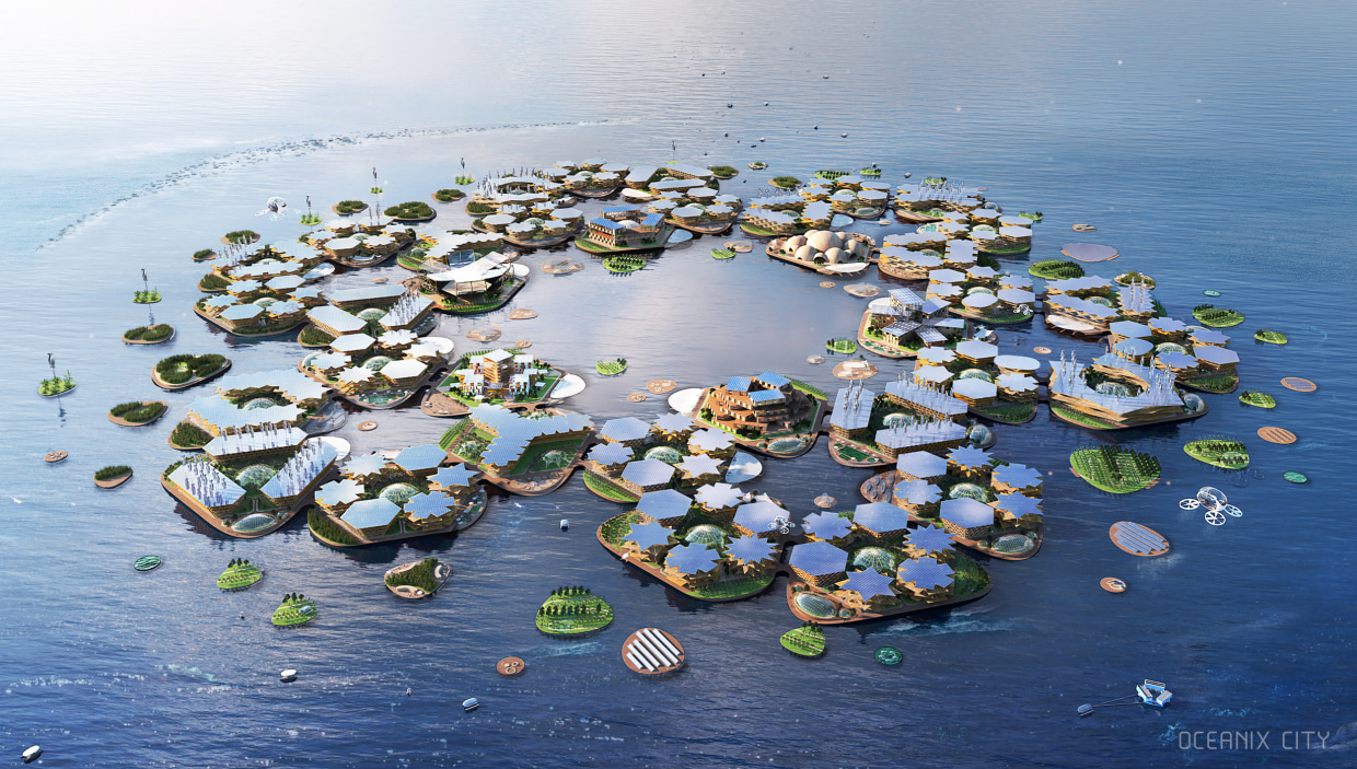 This floating city concept is one way to cope with climate change