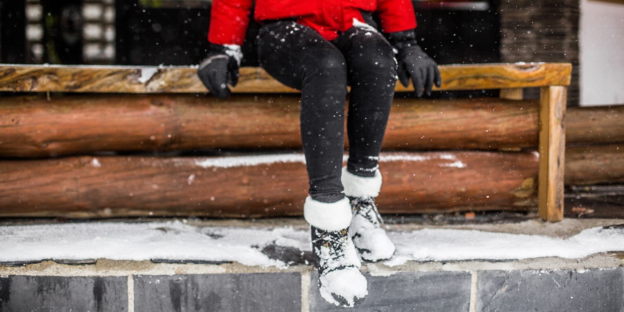 Womens Winter Mid Calf Martin Boots Block Heels Warm Fur Snow Ski Ankle Shoes 