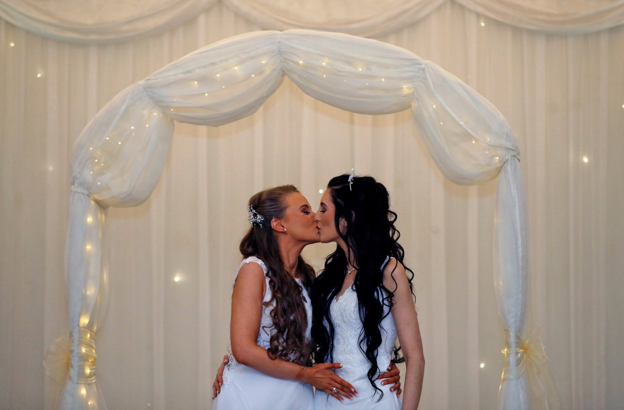 Here come the brides in Northern Irelands first same-sex marriage