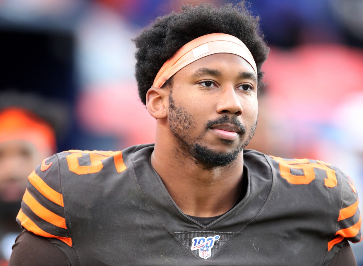 Browns' Myles Garrett Meets With Roger Goodell