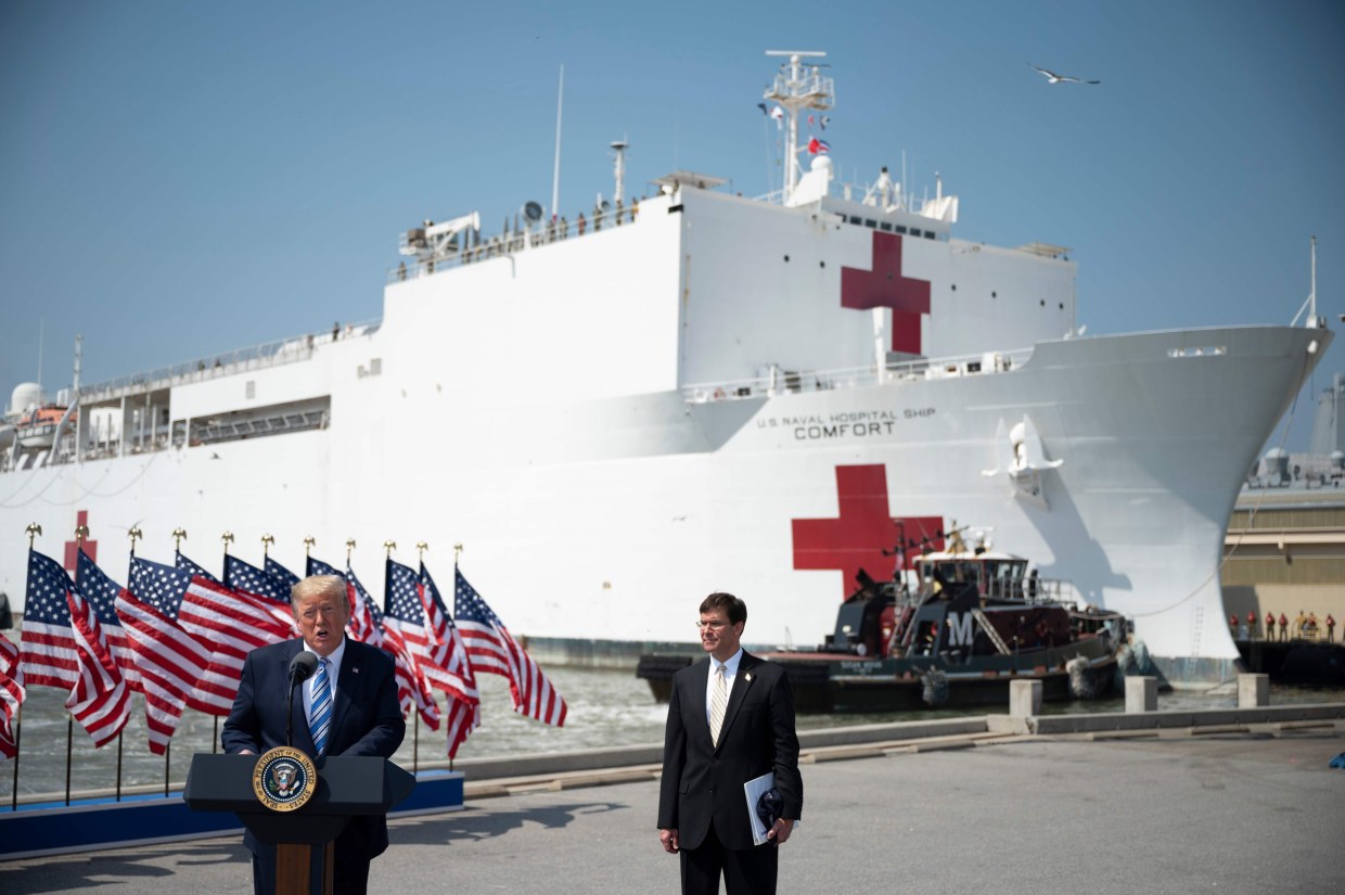 USNS Comfort Hospital Ship Was Supposed to Aid New York. It Has 3 Patients.  - The New York Times