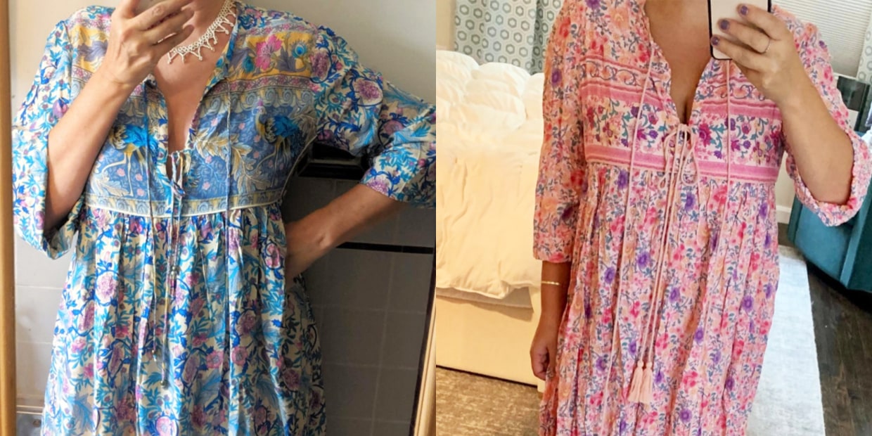 mumu pajama dress