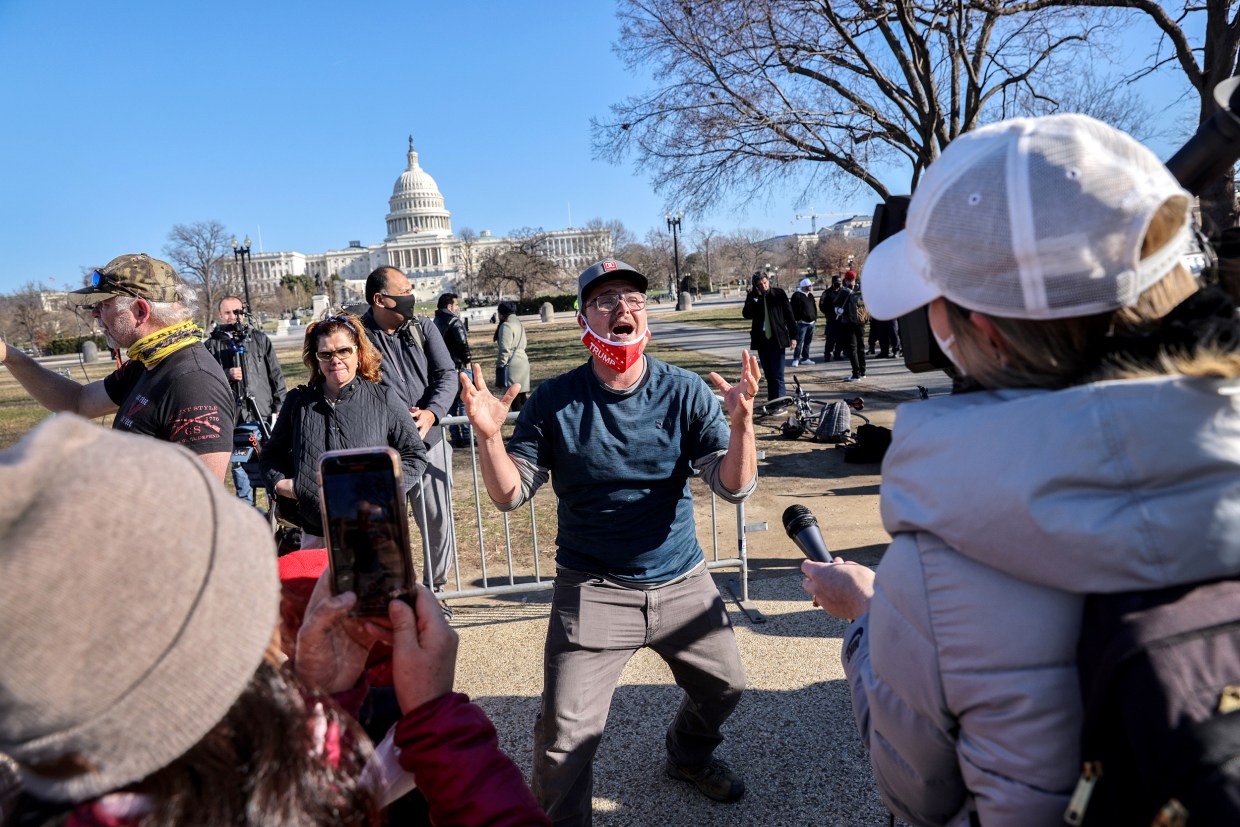 Trump Asked Supporters to Take to the Streets. This Was the Sad