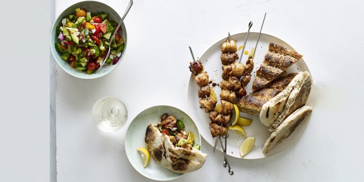 Curtis Stone  Grilled Chicken with Middle Eastern Spice Rub and