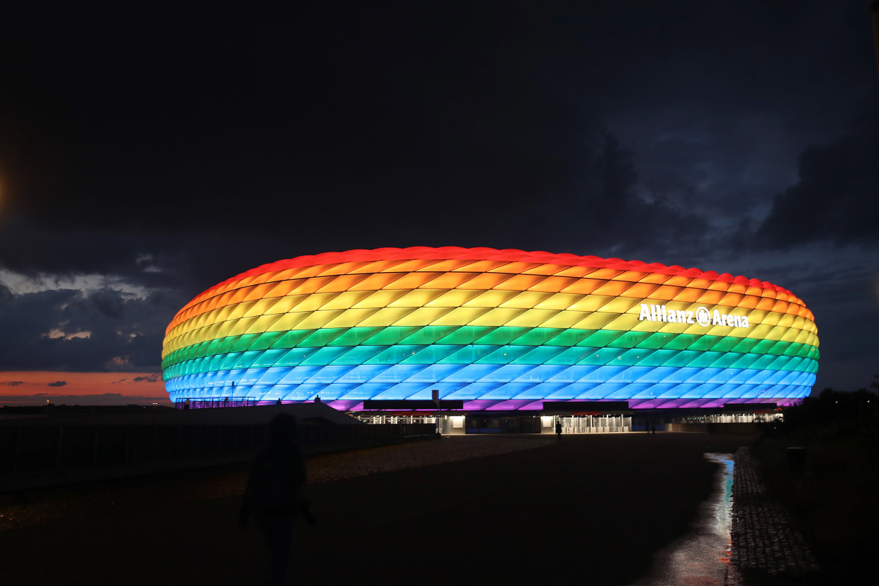 UEFA defends Munich rainbow ban, says LGBT flag is 'not political symbol