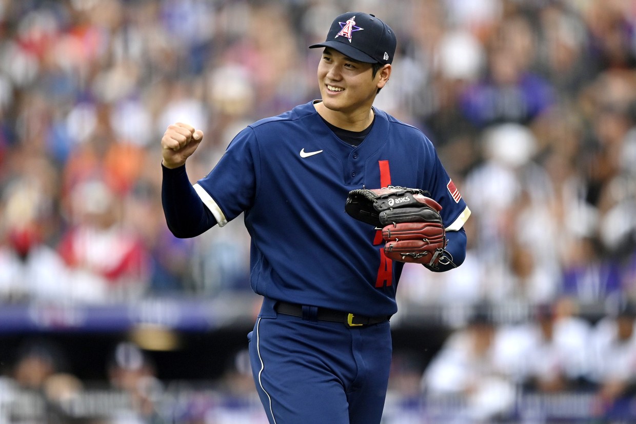 Shohei Ohtani 2022 Major League Baseball All-Star Game Autographed Jersey