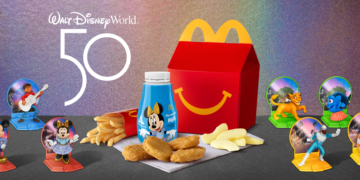 For Disney World's 50th anniversary, McDonald's unveils 50 toys