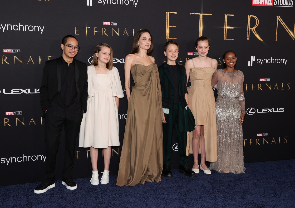 Angelina Jolie and Kids Attend 'Eternals' Premiere: Photos, Details – WWD